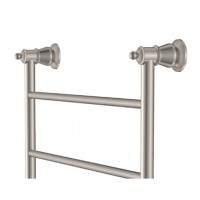 Lillian Round Heated Towel Rail Brushed Nickel